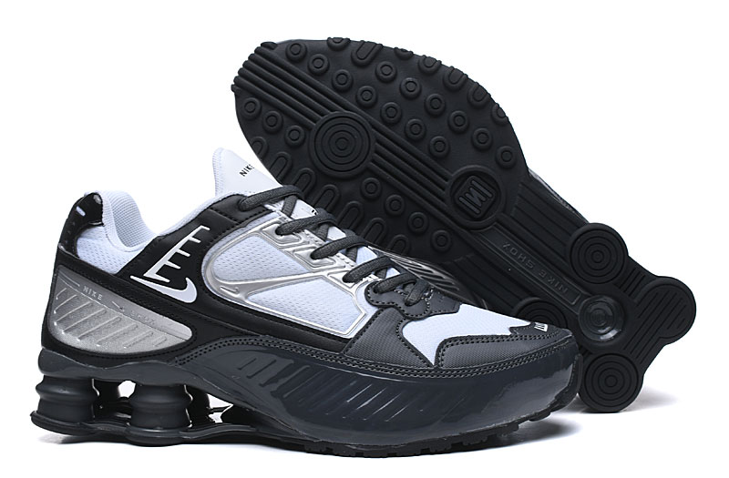 New 2020 Nike Shox R4 Silver Black Shoes - Click Image to Close